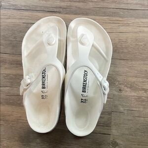 Birkenstock Classic White Flip Flops